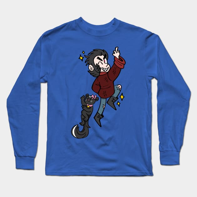 Creep and Miss Kitty Long Sleeve T-Shirt by Get A Klu Comics